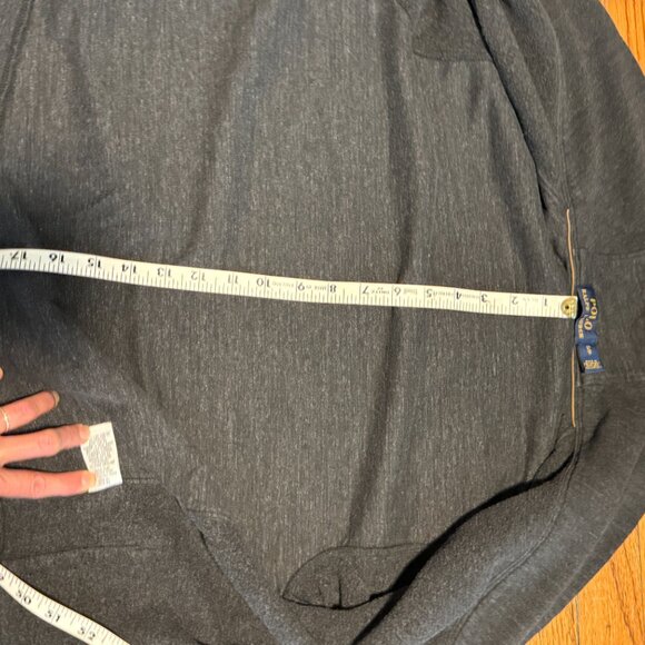 ralph lauren charcoal cuddly cottage coastal whimsigoth cardi - Picture 4 of 4